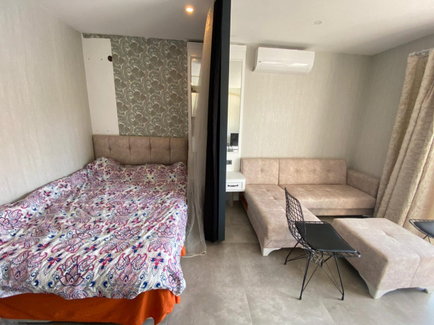 Студия с мебелью с частичным видом на море в живописном районе Каргыджак, 37 м2 - Ракурс 4