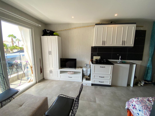 Студия с мебелью с частичным видом на море в живописном районе Каргыджак, 37 м2 - Ракурс 10