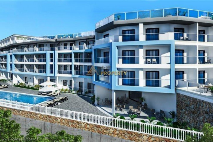 Студия с мебелью с частичным видом на море в живописном районе Каргыджак, 37 м2 - Ракурс 13