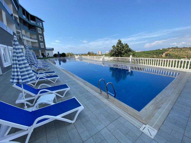 Студия с мебелью с частичным видом на море в живописном районе Каргыджак, 37 м2 - Ракурс 15