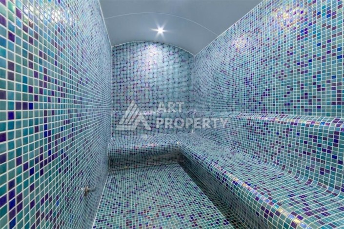 2+1 с полной панорамой на море, крепость и горы — 120 м² на 10 этаже в Махмутларе - Ракурс 21