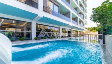 2+1 с полной панорамой на море, крепость и горы — 120 м² на 10 этаже в Махмутларе - Ракурс 27