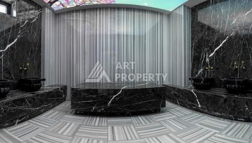 2+1 с полной панорамой на море, крепость и горы — 120 м² на 10 этаже в Махмутларе - Ракурс 29