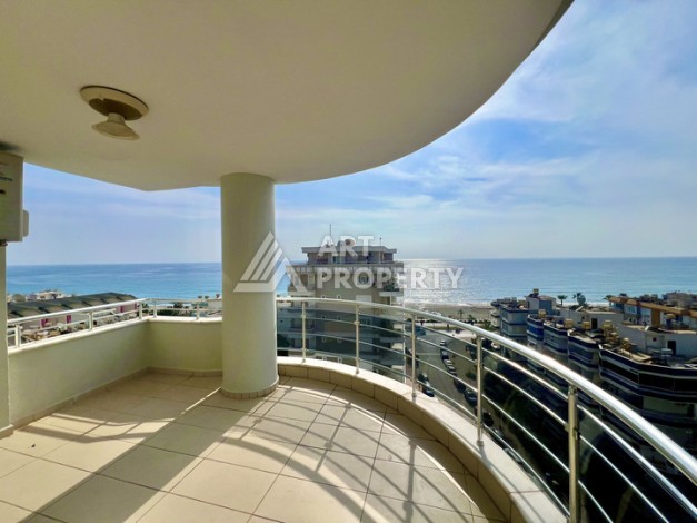 Просторная 2+1 квартира 110 м² на 9 этаже с панорамным видом на море и крепость, в 70 метрах от пляжа, с бассейном и развитой инфраструктурой - Ракурс 0