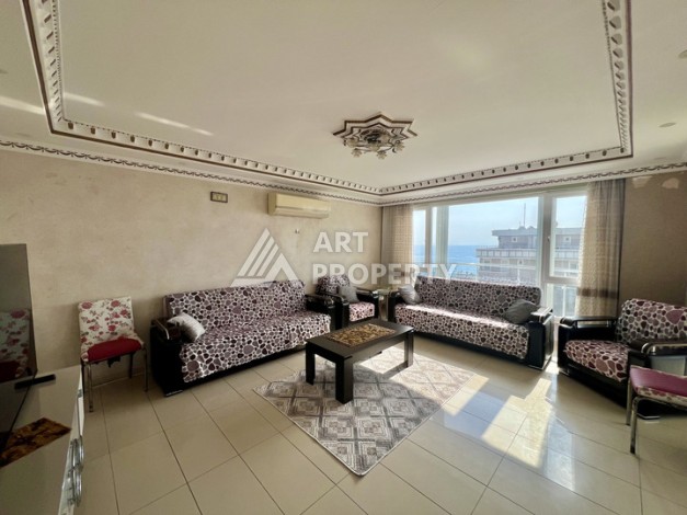 Просторная 2+1 квартира 110 м² на 9 этаже с панорамным видом на море и крепость, в 70 метрах от пляжа, с бассейном и развитой инфраструктурой - Ракурс 5