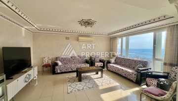 Просторная 2+1 квартира 110 м² на 9 этаже с панорамным видом на море и крепость, в 70 метрах от пляжа, с бассейном и развитой инфраструктурой - Ракурс 8