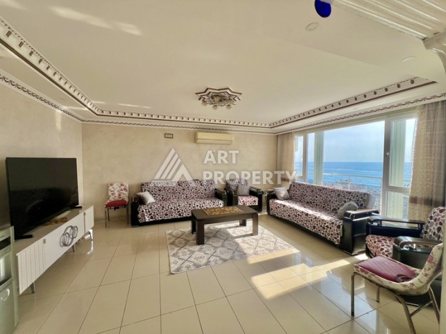 Просторная 2+1 квартира 110 м² на 9 этаже с панорамным видом на море и крепость, в 70 метрах от пляжа, с бассейном и развитой инфраструктурой - Ракурс 7