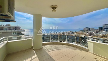 Просторная 2+1 квартира 110 м² на 9 этаже с панорамным видом на море и крепость, в 70 метрах от пляжа, с бассейном и развитой инфраструктурой - Ракурс 11