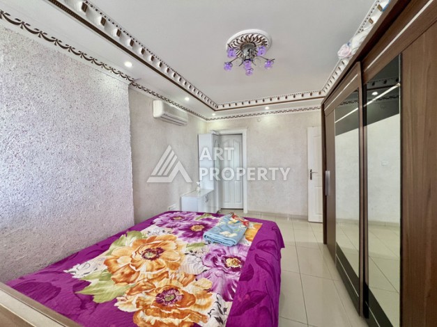 Просторная 2+1 квартира 110 м² на 9 этаже с панорамным видом на море и крепость, в 70 метрах от пляжа, с бассейном и развитой инфраструктурой - Ракурс 11