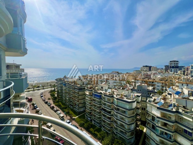 Просторная 2+1 квартира 110 м² на 9 этаже с панорамным видом на море и крепость, в 70 метрах от пляжа, с бассейном и развитой инфраструктурой - Ракурс 15