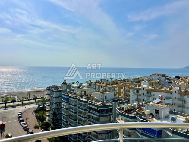 Просторная 2+1 квартира 110 м² на 9 этаже с панорамным видом на море и крепость, в 70 метрах от пляжа, с бассейном и развитой инфраструктурой - Ракурс 16