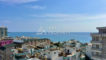 Просторная 2+1 квартира 110 м² на 9 этаже с панорамным видом на море и крепость, в 70 метрах от пляжа, с бассейном и развитой инфраструктурой - Ракурс 18