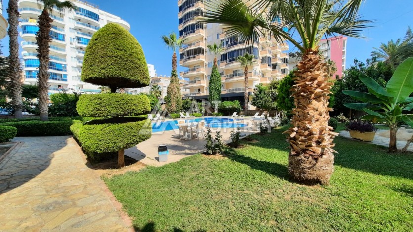 Просторная 2+1 квартира 110 м² на 9 этаже с панорамным видом на море и крепость, в 70 метрах от пляжа, с бассейном и развитой инфраструктурой - Ракурс 23