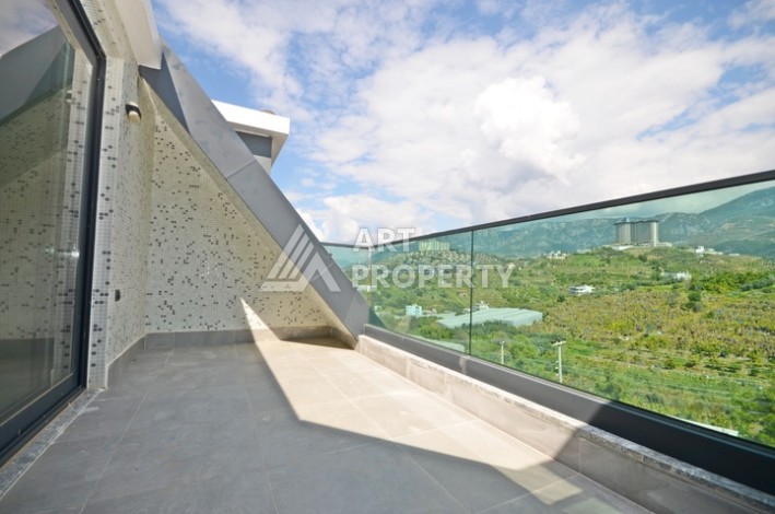 Просторный дуплекс 3+1 с видом на горы в районе Каргыджак, 150 кв.м. - Ракурс 17