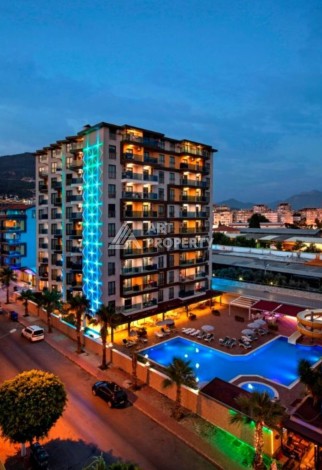 Квартира 1+1, 58 м², меблированная, с видом на бассейн и инфраструктурой комплекса - Ракурс 16