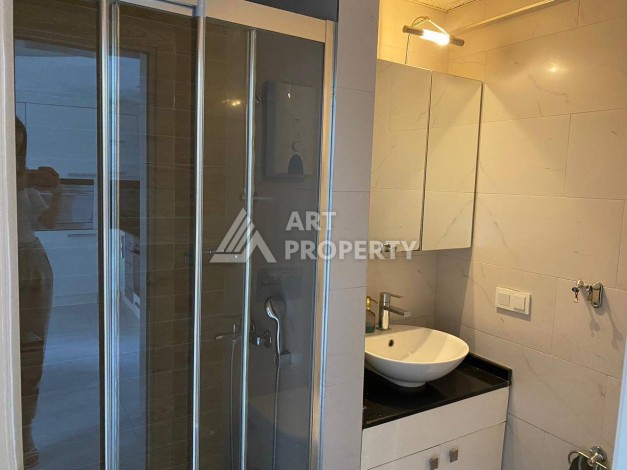 Квартира 1+1, 58 м², меблированная, с видом на бассейн и инфраструктурой комплекса - Ракурс 5