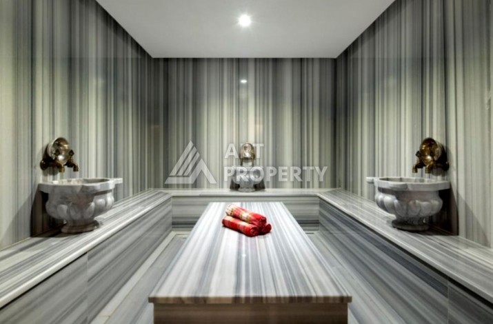 Квартира 1+1, 58 м², меблированная, с видом на бассейн и инфраструктурой комплекса - Ракурс 8