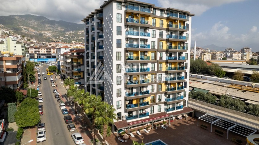 Квартира 1+1, 58 м², меблированная, с видом на бассейн и инфраструктурой комплекса - Ракурс 17