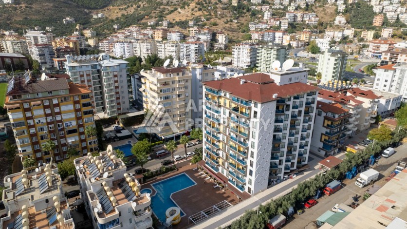 Квартира 1+1, 58 м², меблированная, с видом на бассейн и инфраструктурой комплекса - Ракурс 19