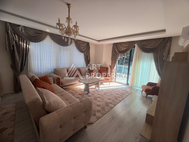 Просторная меблированная квартира 2+1 в элитном комплексе в районе Каргыджак — 300 метров до моря. - Ракурс 1