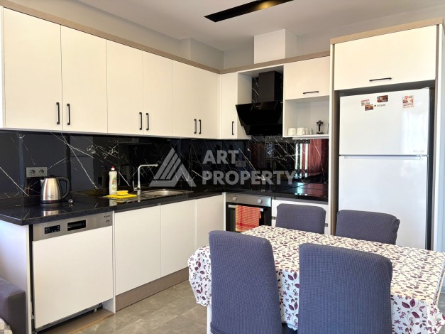 Квартира 1+1, 57 м², с видом на море, город и горы в Махмутларе - Ракурс 5