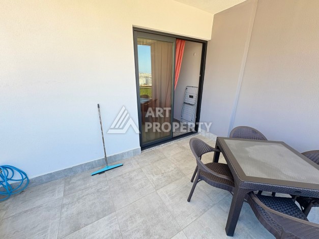 Квартира 1+1, 57 м², с видом на море, город и горы в Махмутларе - Ракурс 9