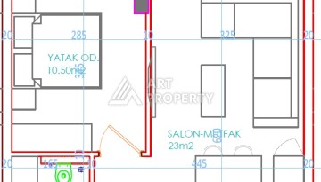 Ликвидная квартира 1+1 с лицензией на краткосрочную аренду в центре Аланьи - Ракурс 13