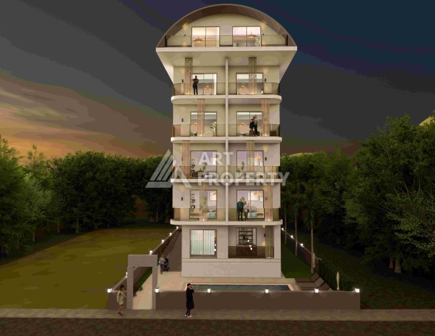 Стартовые цены на квартиры 1+1, 2+1 и 3+1 в 50 м от пляжа Клеопатры. - Ракурс 1