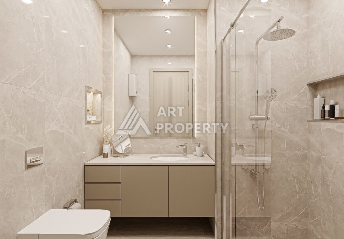 Стартовые цены на квартиры 1+1, 2+1 и 3+1 в 50 м от пляжа Клеопатры. - Ракурс 8