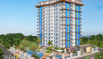 Квартиар 3+1 в элитном ЖК, 160 кв.м. Махмутлар, Алания - Ракурс 1