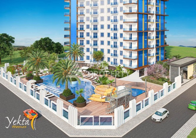 Квартиар 3+1 в элитном ЖК, 160 кв.м. Махмутлар, Алания - Ракурс 1
