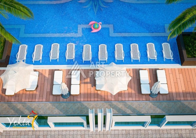 Квартиар 3+1 в элитном ЖК, 160 кв.м. Махмутлар, Алания - Ракурс 3