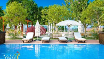 Квартиар 3+1 в элитном ЖК, 160 кв.м. Махмутлар, Алания - Ракурс 5