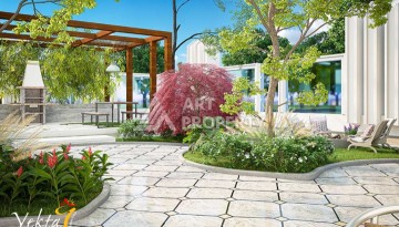 Квартиар 3+1 в элитном ЖК, 160 кв.м. Махмутлар, Алания - Ракурс 6