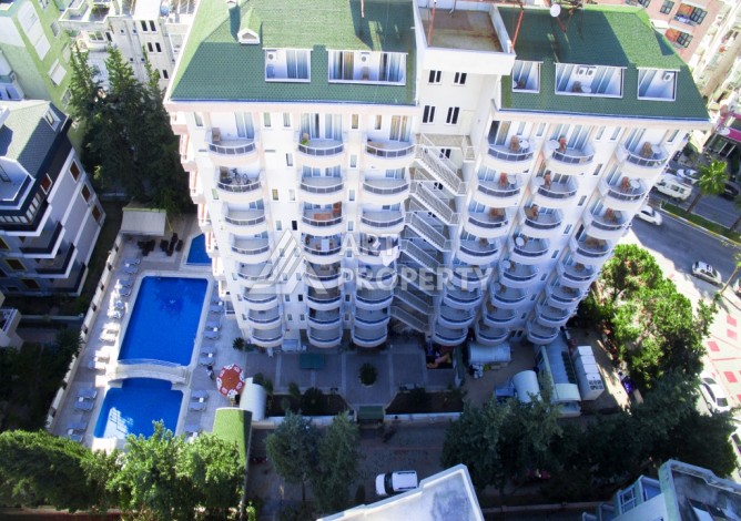 Большая квартира 1+1 в центре Алании, 65 м² с видом на крепость - Ракурс 1