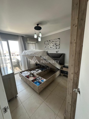 Большая квартира 1+1 в центре Алании, 65 м² с видом на крепость - Ракурс 14