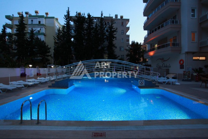 Большая квартира 1+1 в центре Алании, 65 м² с видом на крепость - Ракурс 20