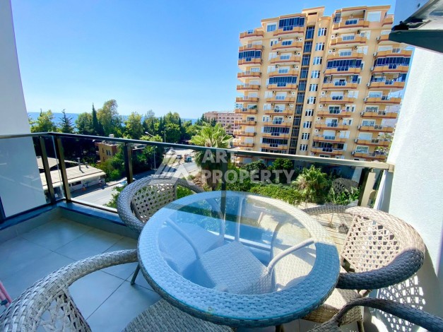 Современная 1+1 квартира с видом на море. Каргыджак, Алания - Ракурс 0