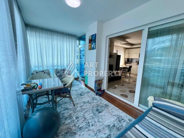 Светлая квартира 1+1 в 150 метрах от моря в районе Махмутлар - Ракурс 1