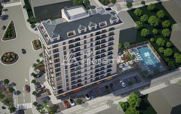 Стартовые цены на квартиры от 70 до 140 кв.м. в Махмутларе, Алания - Ракурс 1