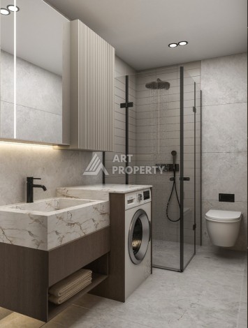 Стартовые цены на квартиры от 70 до 140 кв.м. в Махмутларе, Алания - Ракурс 31