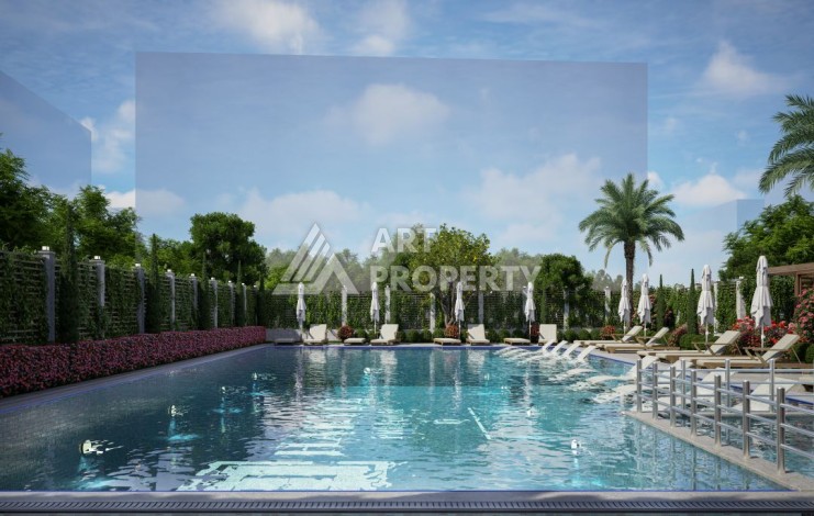 Стартовые цены на квартиры от 70 до 140 кв.м. в Махмутларе, Алания - Ракурс 39