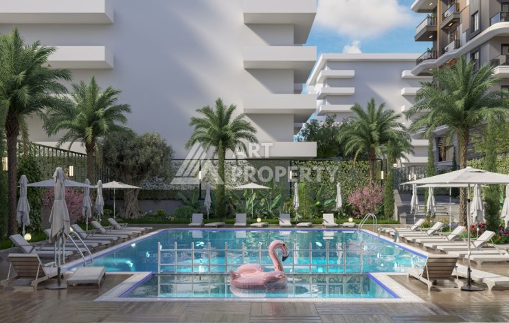 Квартиры с видом на море 2+1, 3+1 и 4+2. Первая береговая линия в Махмутларе - Ракурс 2