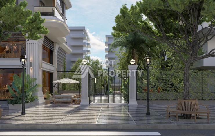 Квартиры с видом на море 2+1, 3+1 и 4+2. Первая береговая линия в Махмутларе - Ракурс 12