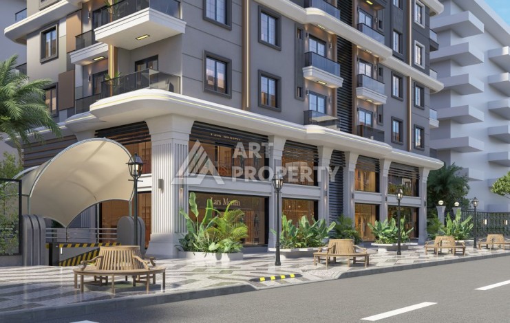 Квартиры с видом на море 2+1, 3+1 и 4+2. Первая береговая линия в Махмутларе - Ракурс 13