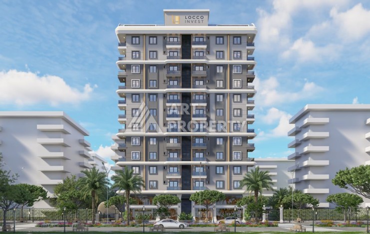 Квартиры с видом на море 2+1, 3+1 и 4+2. Первая береговая линия в Махмутларе - Ракурс 19