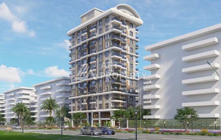 Квартиры с видом на море 2+1, 3+1 и 4+2. Первая береговая линия в Махмутларе - Ракурс 21