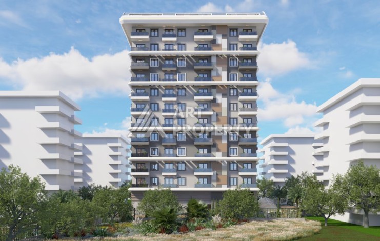 Квартиры с видом на море 2+1, 3+1 и 4+2. Первая береговая линия в Махмутларе - Ракурс 22