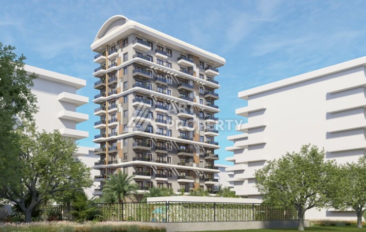 Квартиры с видом на море 2+1, 3+1 и 4+2. Первая береговая линия в Махмутларе - Ракурс 26