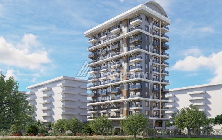 Квартиры с видом на море 2+1, 3+1 и 4+2. Первая береговая линия в Махмутларе - Ракурс 28